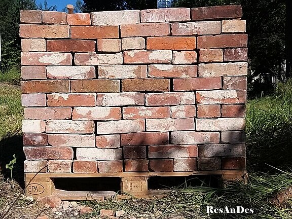 Dunkel Rote Klinker Klinker Mauersteine