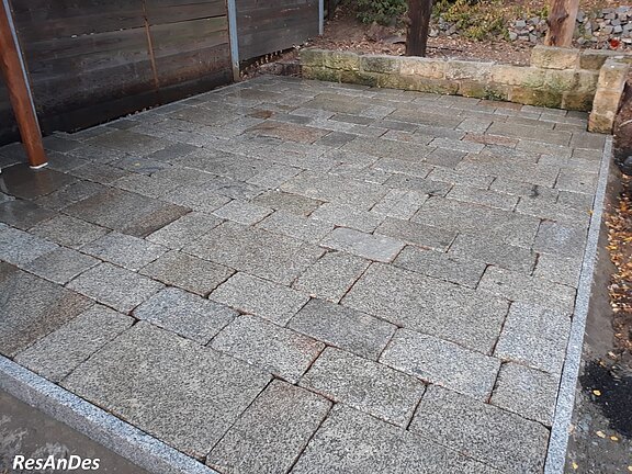 Granitplatten Terrasse mit Sondermaßen