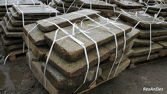 Antike Granitplatten - Versandfertig