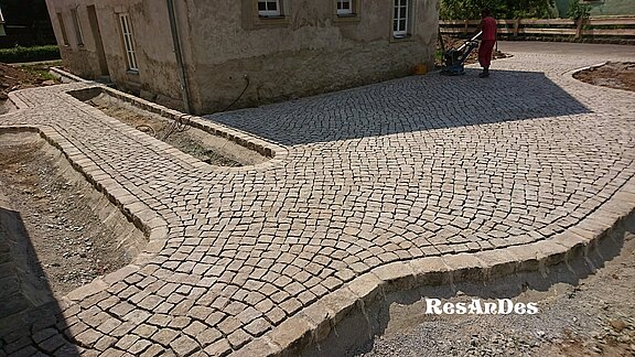 Altes Granitpflaster - neu Verlegt