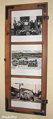 altes Holz Fenster als Bilderrahmen